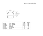 Domed End Cap for 2" Tubing - Trade Diversified