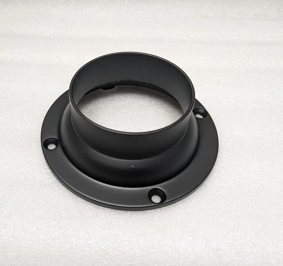 Flange For 3" Tubing FLANGES AND ANCHORS,COMPONENTS FOR 3" OD TUBING MatteBlackPowderCoatedFinish-specialfinish5DIA.BAS Trade Diversified