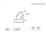 45 Degree Angled Flange for 1-1/2" Tubing - Trade Diversified