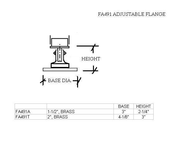 Adjustable Flange for 1-1/2" Tubing - Trade Diversified