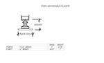 Adjustable Flange for 2" Tubing - Trade Diversified