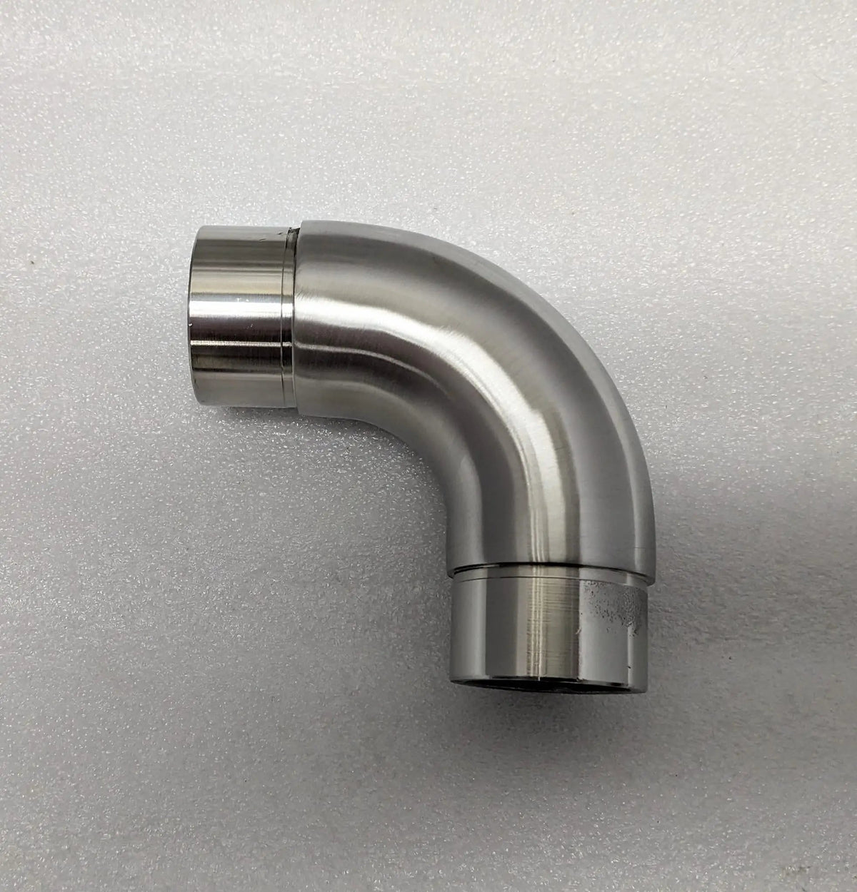 Flush Curved Elbow for 1-1/2" Tubing FLUSH FITTING,COMPONENTS FOR 1-1/2" OD TUBING BrushedStainlessSteel Trade Diversified