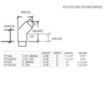 135° Flush Angle for 2" Tubing Flush Fitting, Components for 2" Od TubingTrade Diversified