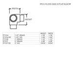 Flush Side Outlet Elbow for 1-1/2" Tubing - Trade Diversified