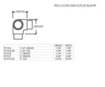 Flush Side Outlet Elbow for 1" Tubing - Trade Diversified