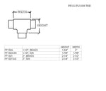 Flush Tee for 1-1/2" Tubing - Trade Diversified