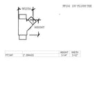 Flush 135° Tee for 2" Tubing - Trade Diversified