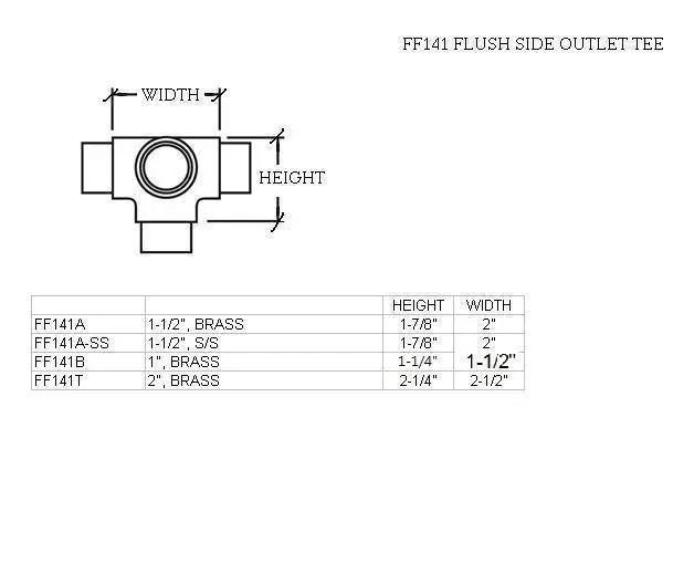 Flush Side Outlet Tee for 1" Tubing - Trade Diversified