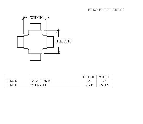 Flush Cross for 1-1/2" Tubing - Trade Diversified