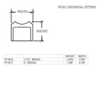 Universal Fitting for 2" Tubing - Trade Diversified