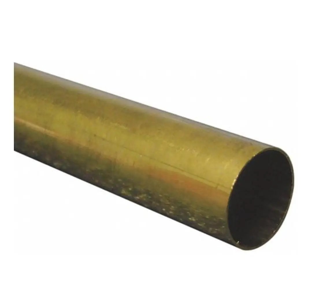 1" Diameter X .050 Wall Solid Brass Tubing in Mill Finish Tubing MillfinishedBrass15FT-viacommoncarrierpleasecall Trade Diversified