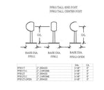 Open 6"H Ball Open Post For 2" Tubing - Trade Diversified