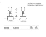 5/8 Fancy End Post For 5/8" Tubing - Trade Diversified