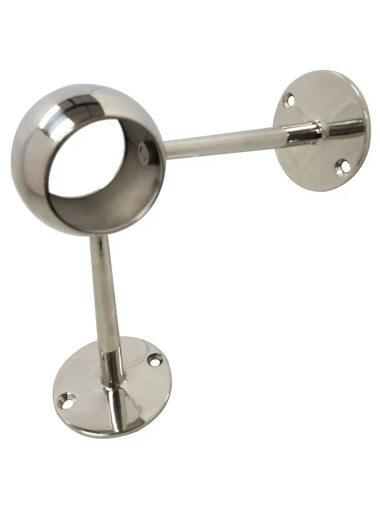Stainless Steel 6-1/2" H Round Center Post with 5" Back support - Trade Diversified