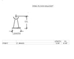 Open Saddle Floor Bracket For 2" Tubing - Trade Diversified