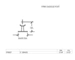 Short Saddle Post For 2" Tubing - Trade Diversified