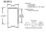 Pass-over Sneeze Guard with Shelf and Rear Support - Trade Diversified