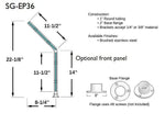 Sneeze Guard Glass Partition Posts - Trade Diversified