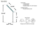 Sneeze Guard Glass Partition Posts - Trade Diversified