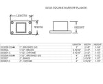 Narrow Flange for 2" Square Tubing - Trade Diversified