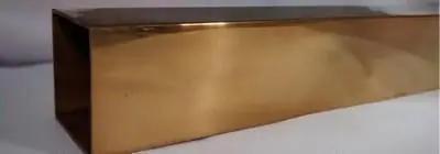 2"X 2" Square Brass Tubing in Polished and Mill Finish Tubing & U-channels PolishedBrass Trade Diversified