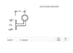 Closed-Ring Hand Rail Bracket for 2" Tubing - Trade Diversified