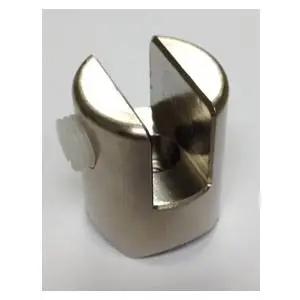 Brushed Stainless Steel Glass Coupe Clip HOSPITALITY FIXTURESTrade Diversified