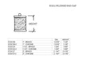 Filigree End Cap for 2" Tubing - Trade Diversified