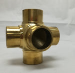 Flush Side Outlet Cross for 2" Tubing - Trade Diversified