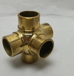 Flush Side Outlet Cross for 1-1/2" Tubing - Trade Diversified