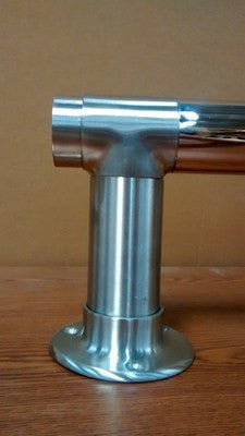 Contemporary Post Bracket for 2" Tubing - Trade Diversified