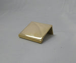 Polished Brass Tap 1-1/2" x 1-1/2" Cabinet/Drawer Pull - Trade Diversified